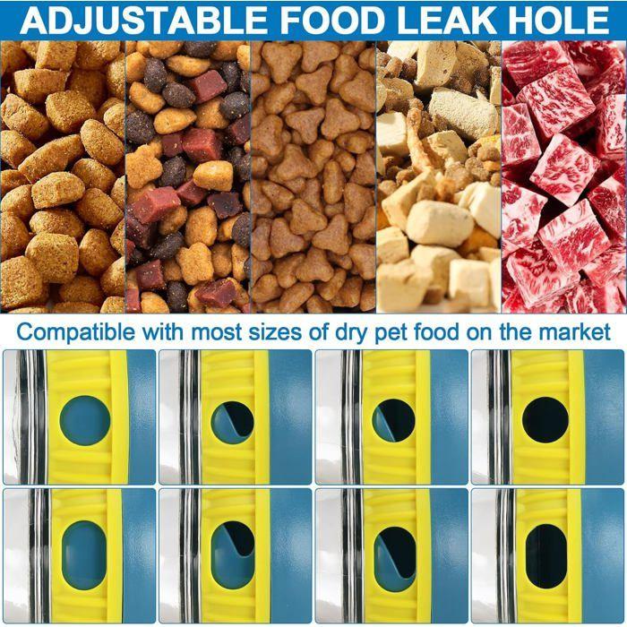Jouet interactif pour chien - ULISEM - Distributeur de friandises - ABS alimentaire - 15,5 x 8,7 cm