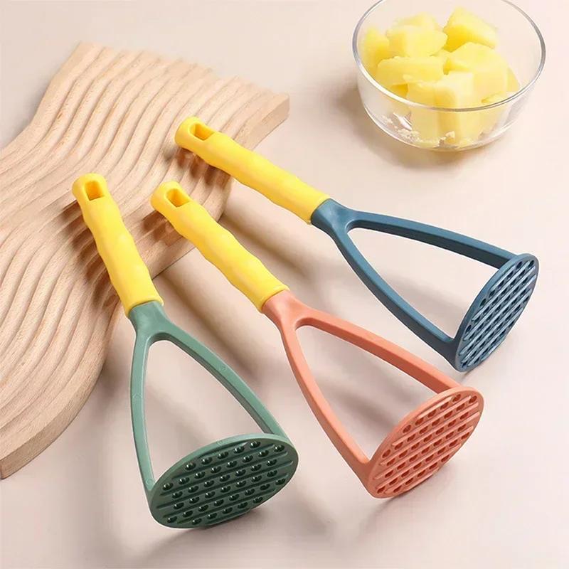 Pressed Potato Masher Ricer Puree Juice Maker Plastic Potato Tomato Pusher Smooth Mashed Potatoes Crusher Fruit Kitchen Tools