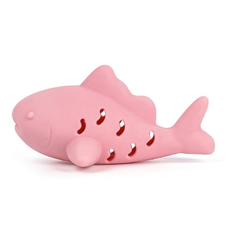 Giocattolo Puzzle Interattivo per Gatti con Funzione Dispenser di Premi in Silicone Design a Forma di Pesce da Masticare Promuove l'Esercizio Fisico e la Stimolazione Mentale