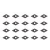 20pcs DCMT21.51 DCMT070204 VP15TF Carbide Inserts For Lathe Turning Tool Holder