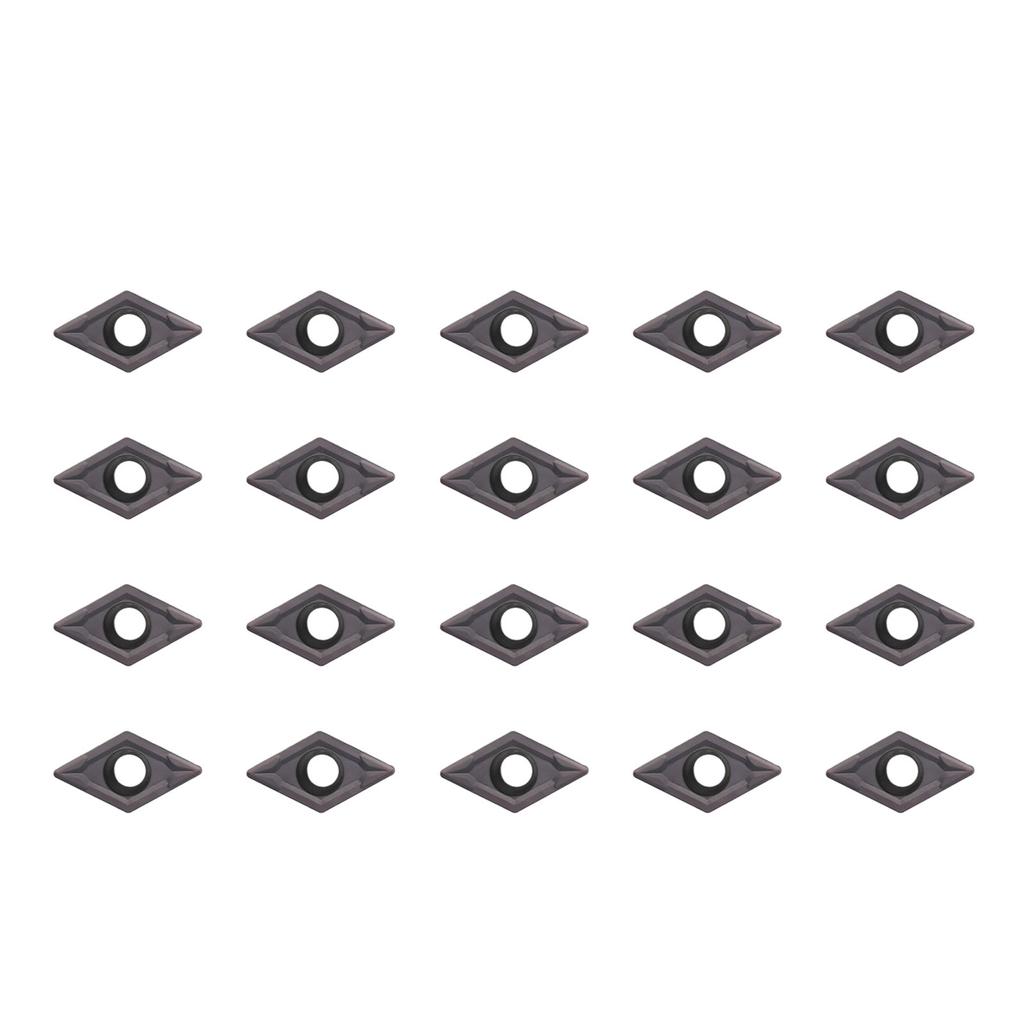 20pcs DCMT21.51 DCMT070204 VP15TF Carbide Inserts For Lathe Turning Tool Holder