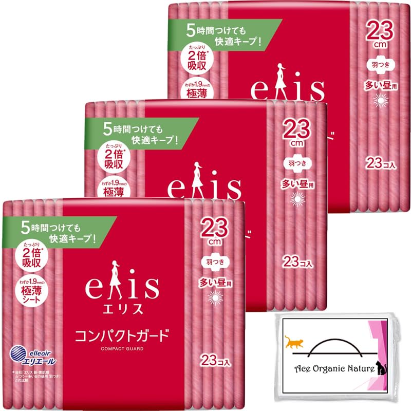 

[Bulk purchase] Eris compact guard Large daytime use 230 with wings 23cm 23 pieces x 3 pieces set (total 69 pieces) Comes with special tissue