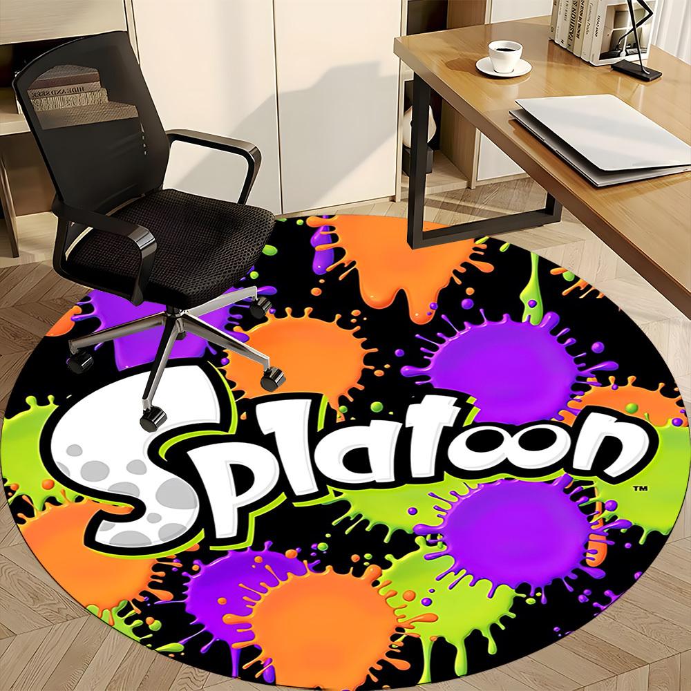 1pc Splatoon? Office Round Area Rug, Under Office Chairs Bedroom Living Room Home Decor, Room Deco, Available In Various Sizes237