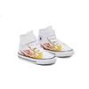 Converse Chuck Taylor All Star Archive Flames High Top Casual Canvas Shoes White Infant And Toddler 766198C