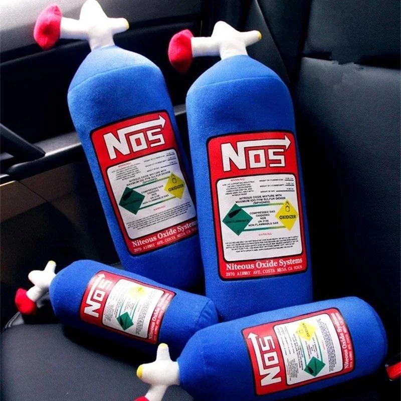 Sticlă Creativă cu Oxid Nitros NOS Jucării Noi de Pluș Pernă Umplută Moale Turbo JDM Pernă Cadouri Băieți Decor Mașină Decor Spătar