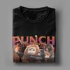 Monkey Punch Baby Monkey Holding Toy Graphic T Shirt Men Women  100 Cotton  Tee Shirt Clothes