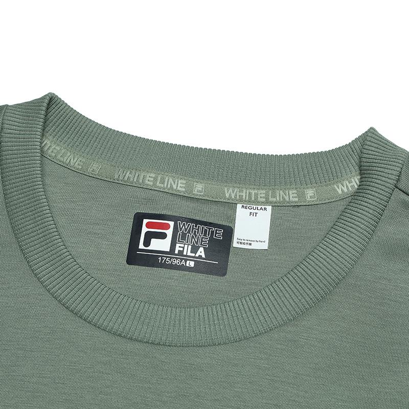New FILA Sweatshirt Men's Dark Gray Green F11M513212FGN