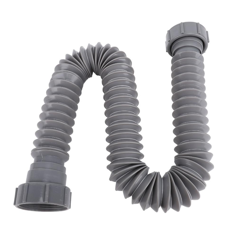 Leakproof Design Sink Drain Hose 45mm Inlet P Trap Pipe Kit Under Sink Plumbing Pipe Slotted Basin