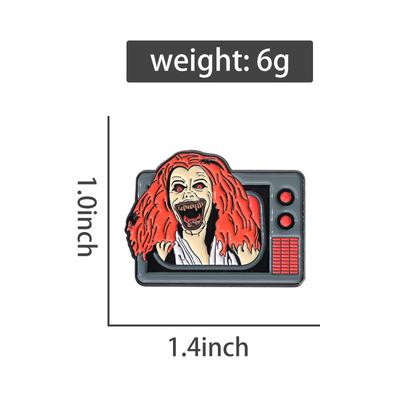 Horror Movie Enamel Pins Custom Halloween Vampire Brooches Lapel Badges Punk Gothic Jewelry Gift for Friends