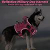Adjustable No Pull Tactical Dog Harness With Handle Reflective Military Vest For Large Dogs Labrador
