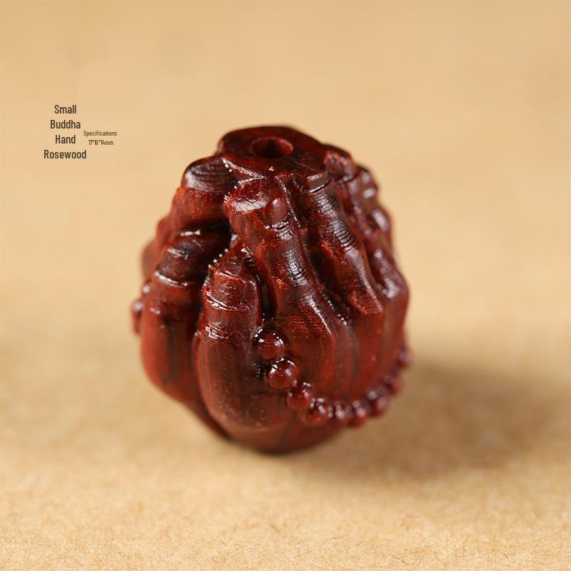 Rosewood & Green Sandalwood DIY Pendant Keychain with Peace Blessing