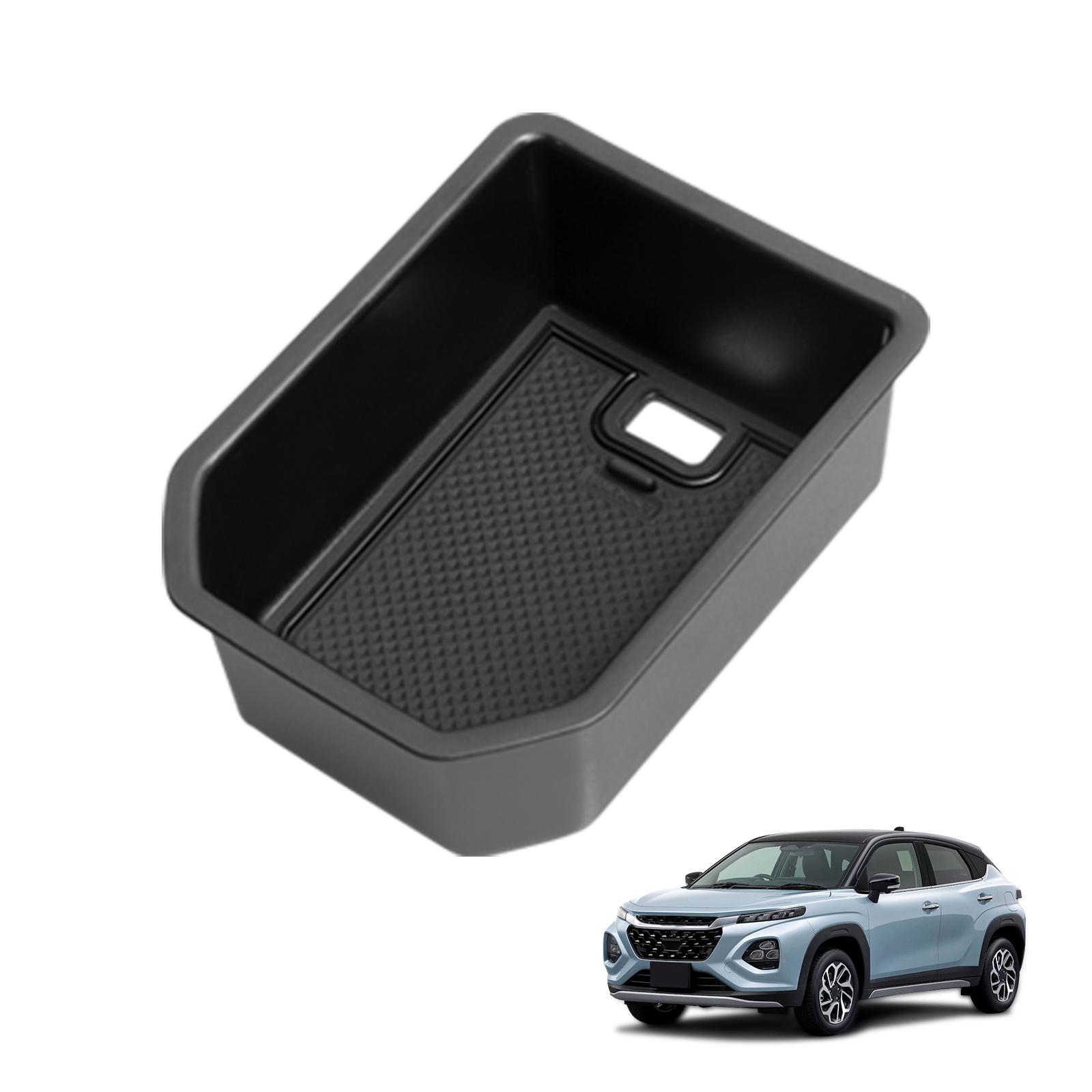 

for Suzuki Fronx 2025 2025 Car Center Console Armrest Storage Tray ABS Organizer Tidying Auto Interior Accessories Black