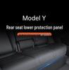 Tesla Model Y Rear Seat Flannel Anti-Kick Protector - Interior Modification Accessory