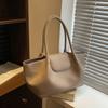 Borsa a Tote di Grande Capacità,Borsa a Spalla Sottobraccio da Pendolare Stile Ala Vintage Nuvola Pieghettata,Borsa a Mano da Donna Semplice Monocolore Retrò