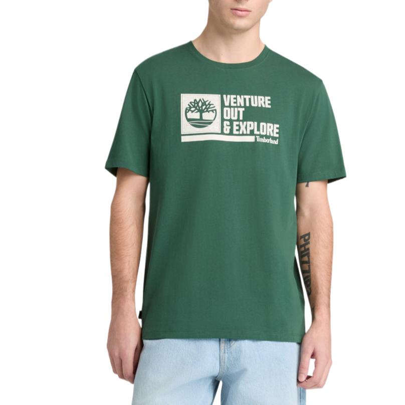 Timberland Printed Short Sleeve Crew Neck T-Shirt Men tops A5S7XA6X L