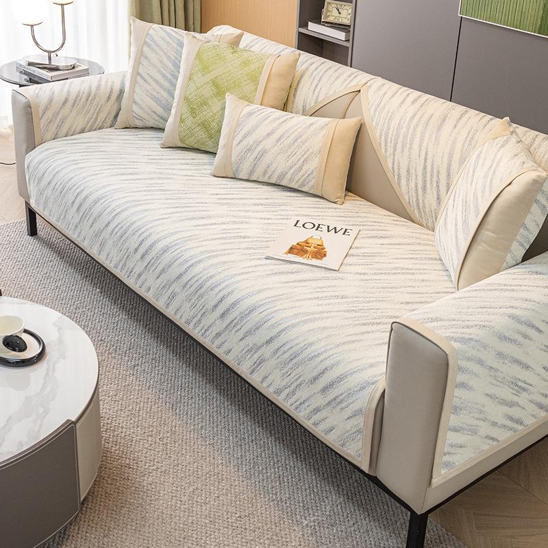 New Style Sofa Cushion Four Seasons Universal Simple Modern Non-slip Chenille Little Fresh Sofa Cushion Color Soft Sofa Cover