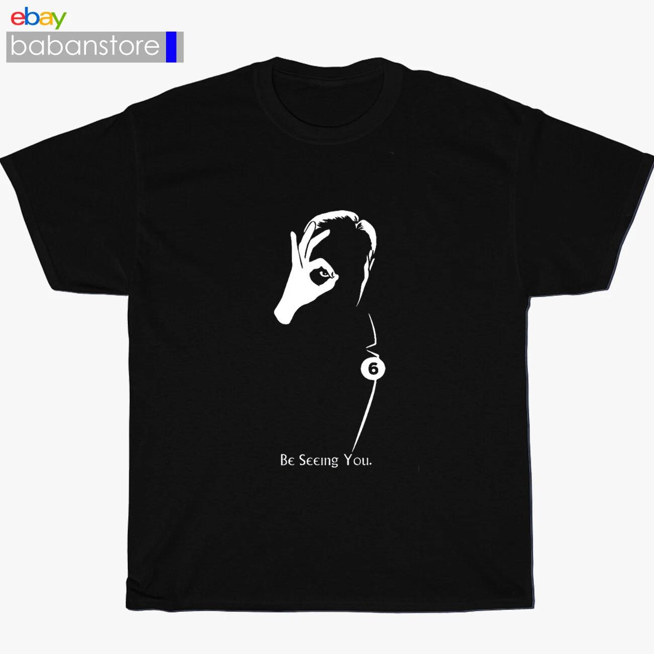 

New The Prisoner Be Seeing You Old Movie Black/Grey/Navy T shirt Size S-3XL L