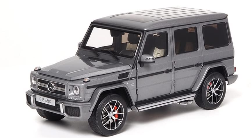 

G 65 2015 Metallic Gray Scale готовая мини-машина 820606 [Почти настоящая] Mercedes-AMG (W463) - 1/18 литье под давлением