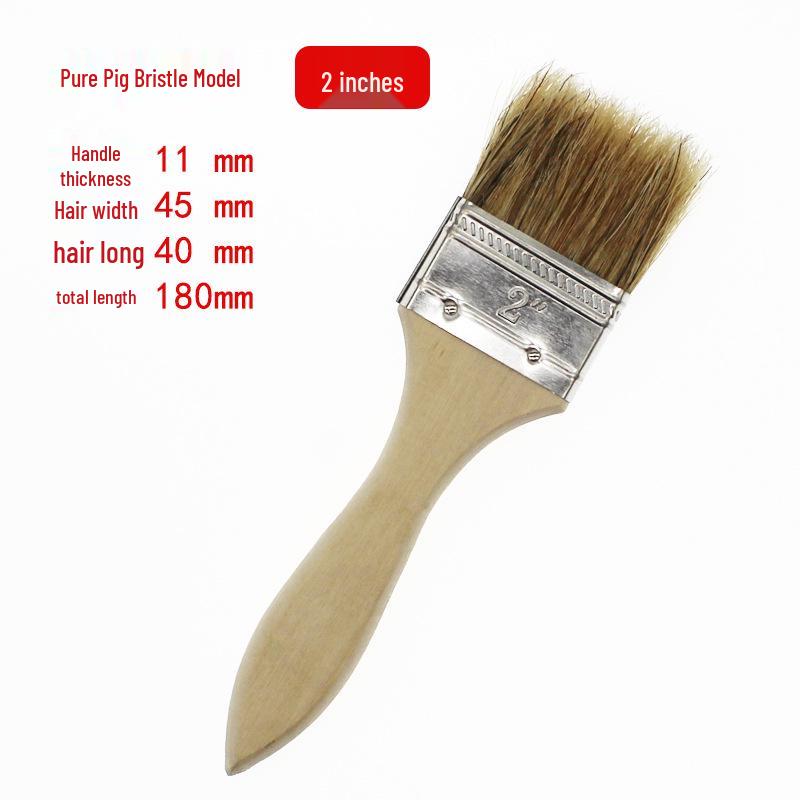 Wood Handle Bristle Brushes: Cleaning, Industrial, Barbecue & Thickened Hog Bristle Options