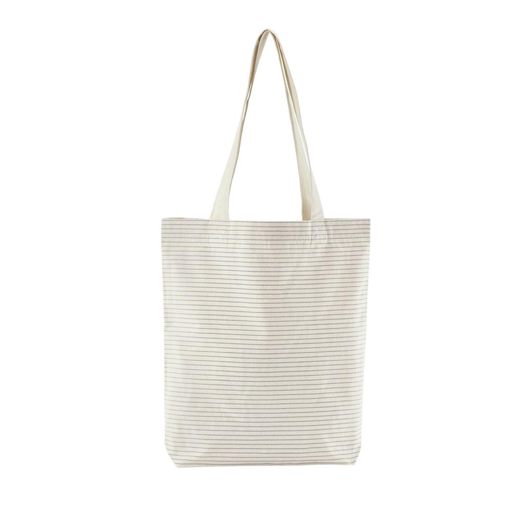 Westford Mill Striped Organic Cotton Tote Bag