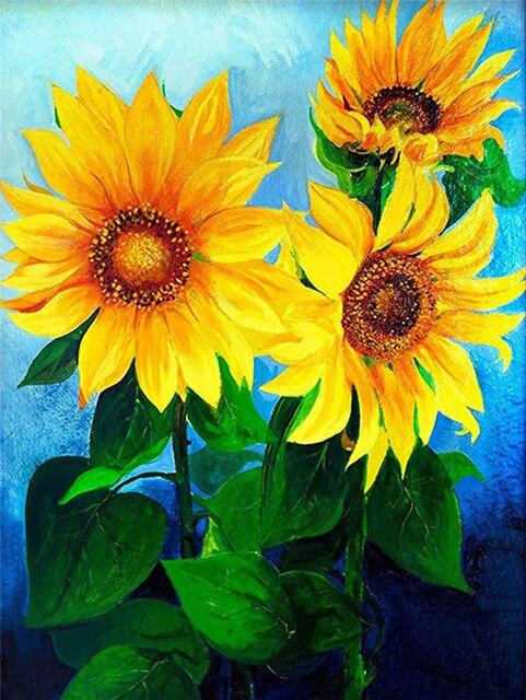 5D DIY Diamond Painting Sunflower Blackboard Cross Stitch New Arrival Diamond Embroidery Flower Handicraft Home Decor