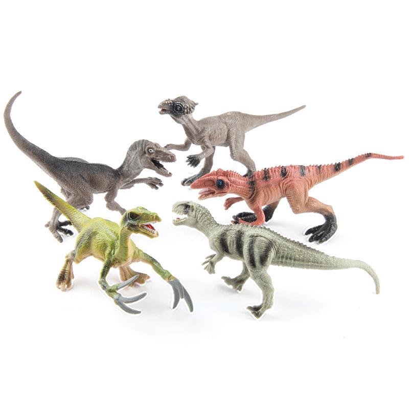 Children'S Simulated Dinosaur Jurassic Animal Ornament Mini Dinosaur Model Various Stegosaurus Triceratops Ornament Toys