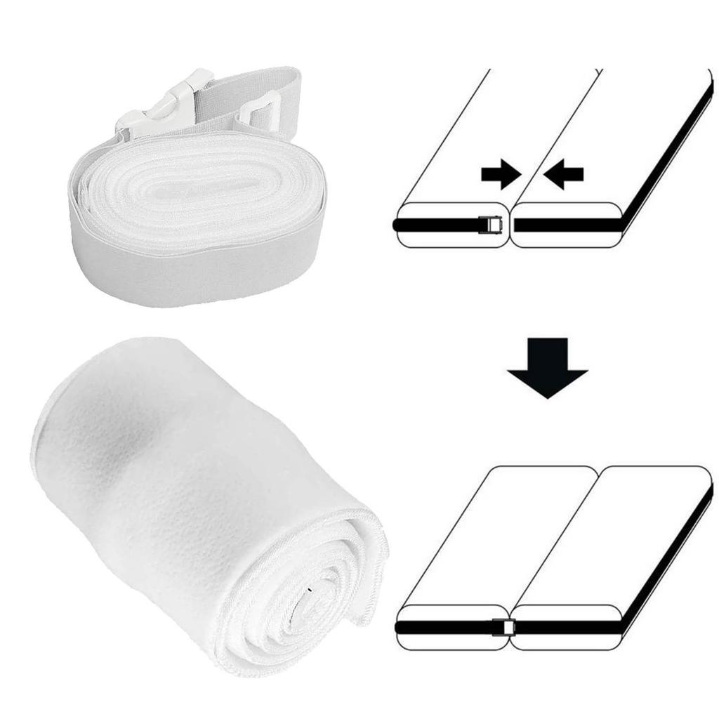 Bed Bridge, Bed Gap Filler Adjustable Mattress Connector Twin to King Converter Kit, for Rooms Bedroom