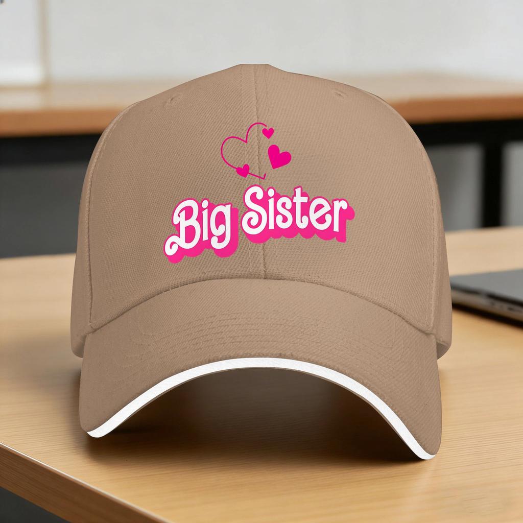 Funny Sister AnnounceUnisext Girls Casual Baseball Cap Outdoor Sports Trucker Hat Summer Sunscreen Unisex Unisex Snapback Cap