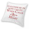 I'D Rather Be In Hope Valley Square Pillowcase Polyester Linen Velvet Creative Decorative Throw Pillow Case Car Cushion Case 18"