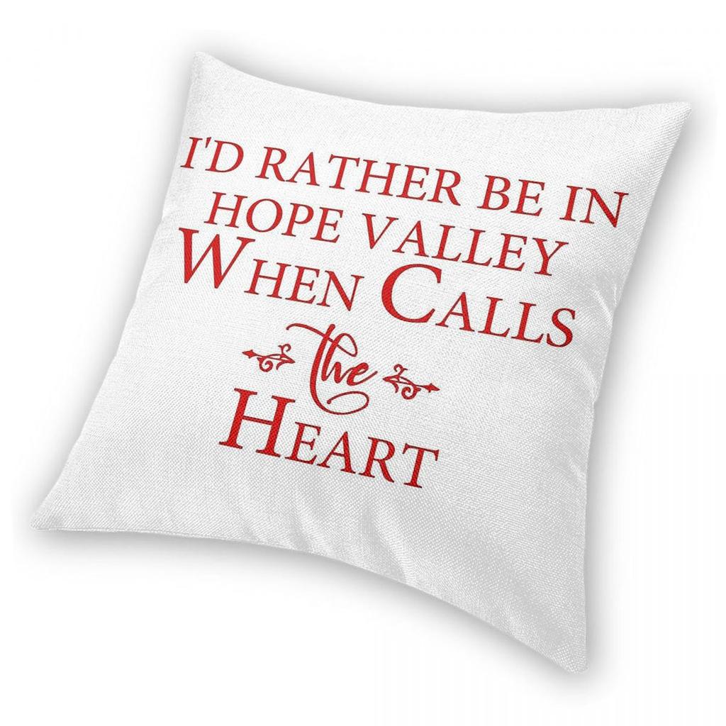 I'D Rather Be In Hope Valley Square Pillowcase Polyester Linen Velvet Creative Decorative Throw Pillow Case Car Cushion Case 18"