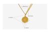 French Niche Eight-Pointed Star Pendant Necklace, Double Chain, 18K Gold-Plated Titanium Steel Clavicle Chain Jewelry P574