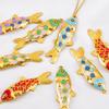 2pcs Stainless Steel Enamel Gold Plated 3D Fish Charms Star Shell Pendants DIY Boho Necklace Bracelet Earrings Jewelry Findings