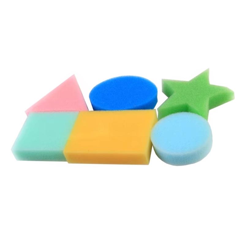 

Painting Sponges Foam Painting Stamper Shapes Sponge Stamper Paint Drawing Sponges for Kids Toddlers Early Learning 1