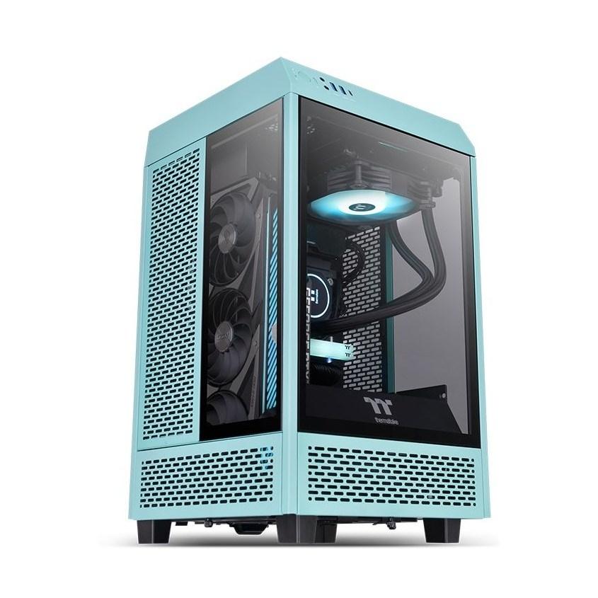 

Корпус системного блока Thermaltake The Tower 100 Turquoise