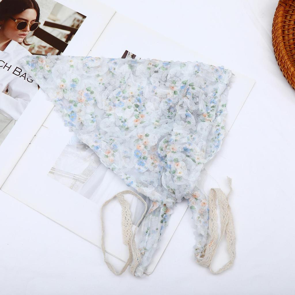 Versatile Women's Cotton Silk Neckerchief: Retro Spring-Autumn Scarf & Neck Warmer