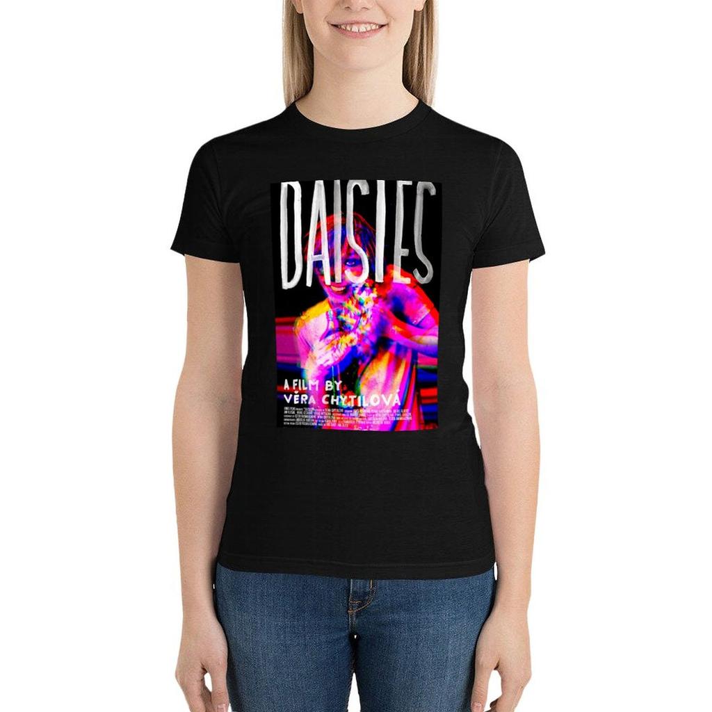 Daisies (1966) English Poster T-Shirt Aesthetic Clothes Cute Clothes Workout T Shirts For Women