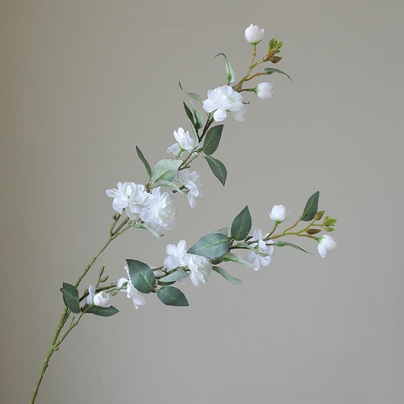 Artificial Wild Camellia Flower LongBranch Peach Blossom Plum for Wedding Home Table Decor Photography Flower Decorative Flores