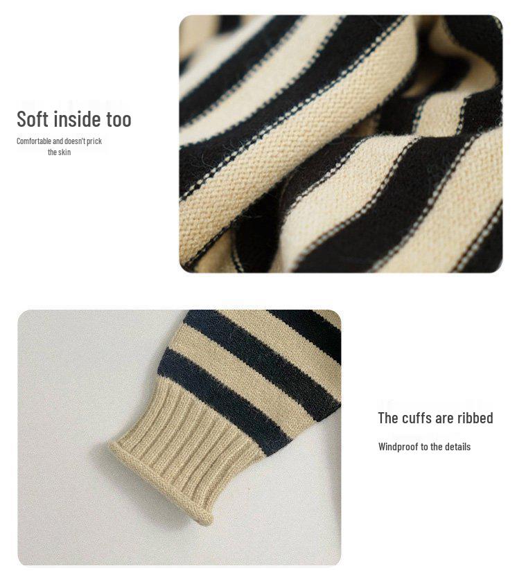 Boys' and Girls' Fleece-Lined Half-High Collar Sweater: Autumn/Winter Korean Style Warm Knitwear