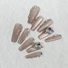 Light-transparent Glass Bead-sensing Side Light Cat Eye Gem Nail Patch