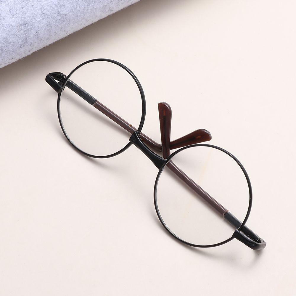 10Cm For 16 Dolls Korea Fit 18Inch Dolls Glasss Accessories Decoration Round Glasses