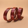 First Layer Tree Paste Leather Cowhide Belt Strip Men's Retro Belt Men's No Button Pin Buckle Scalp Ring