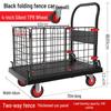 Folding Flatbed Cart with Fence