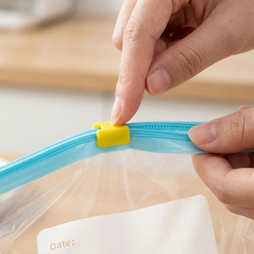 Zip Lock Food Storage Bags Thickened Reusable Sealing Bags for Kitchen Fridge