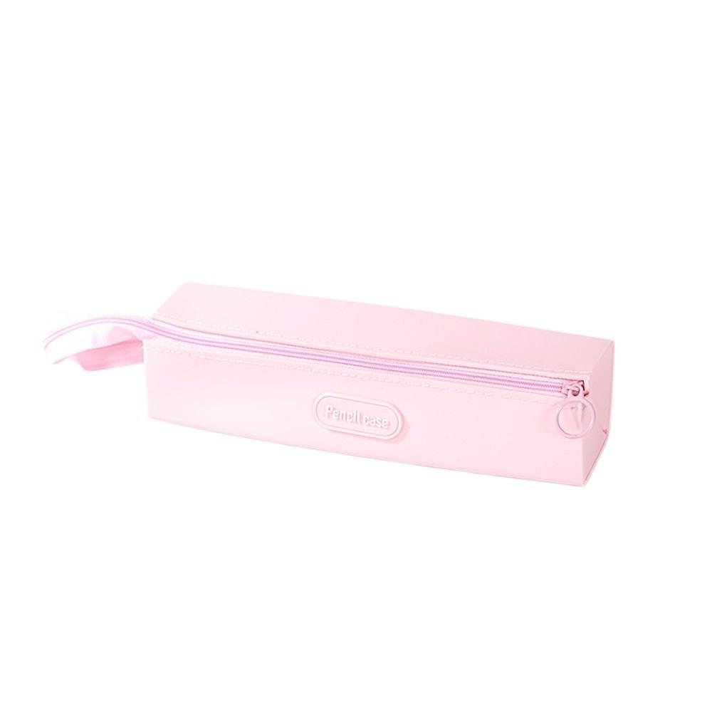 Zipper Silicone Pencil Case Large Capacity Pencil Bag Pencil Box Stationery Organizer Girls Boys