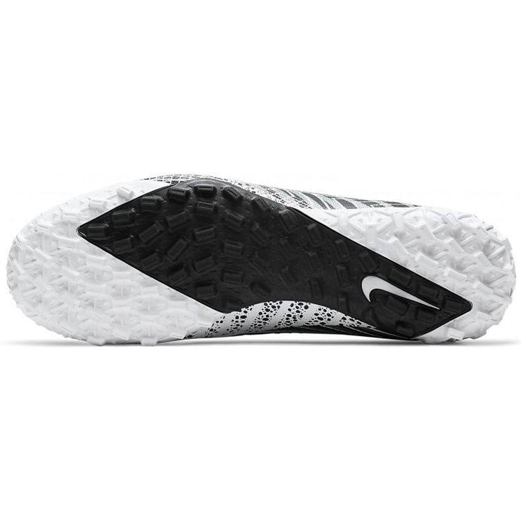 Nike Mercurial Vapor 13 Pro MDS Round Toe Lace-Up Low Top TF Soccer Shoes Men sneaker White Black CJ1307-110