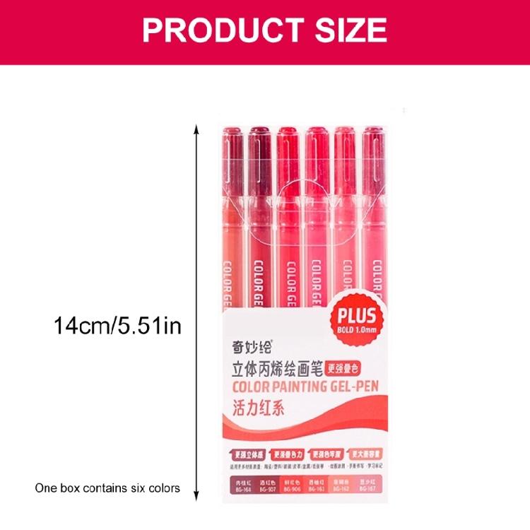 6/12/54 Farbige Malstifte Zeichenstift Acrylmarker Acrylfarbstift Gelstift Bastelbedarf für Keramik Glas