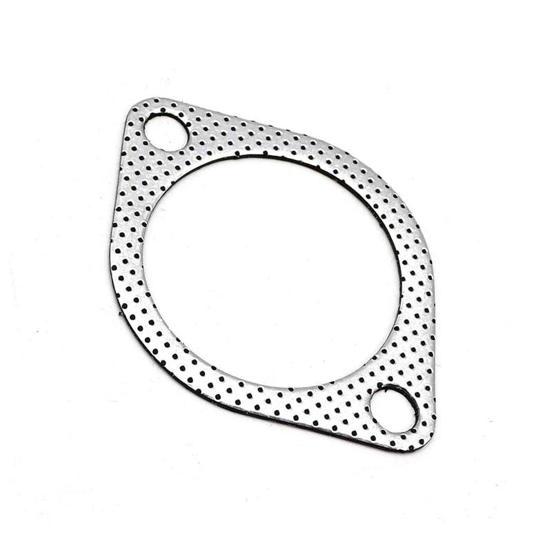 2pcs Exhaust Pipe Gasket Universal Diamond-shaped Flange Gasket Shockproof, Noise-reducing, and Wear-resistant Junta Escape