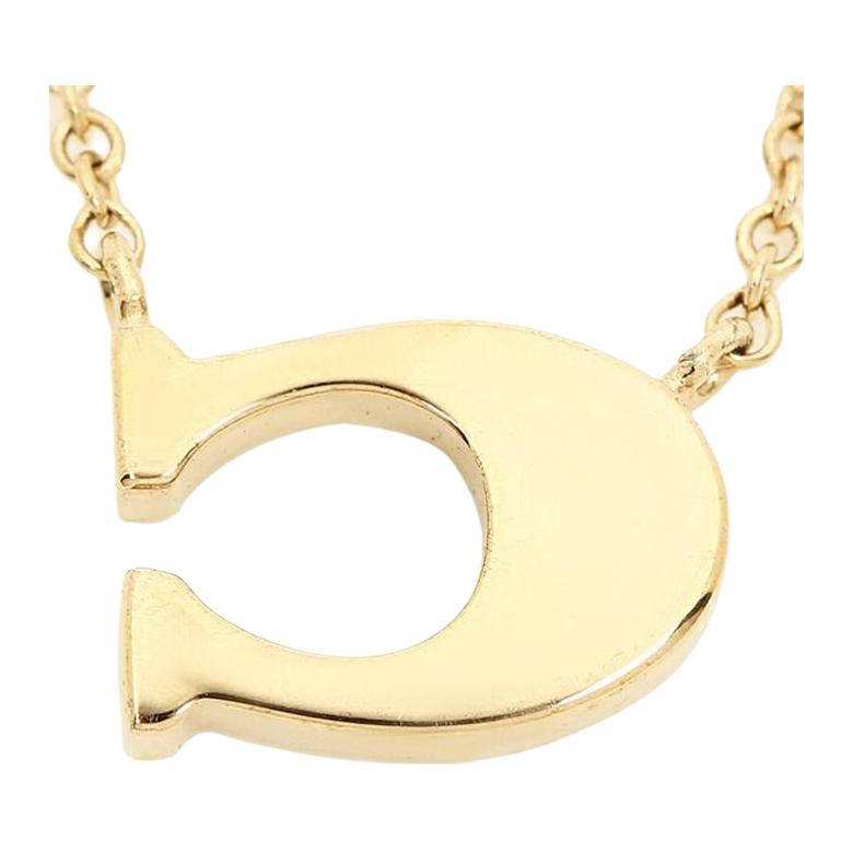 Coach Original Design Necklace Women necklaces Gold 91433