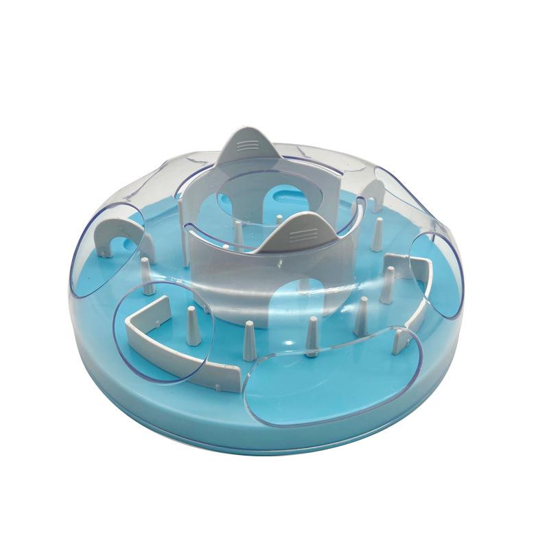 Cat Maze Treat Dispenser: Slow Feeder & Teaser Toy for Interactive Play & Intelligence Training