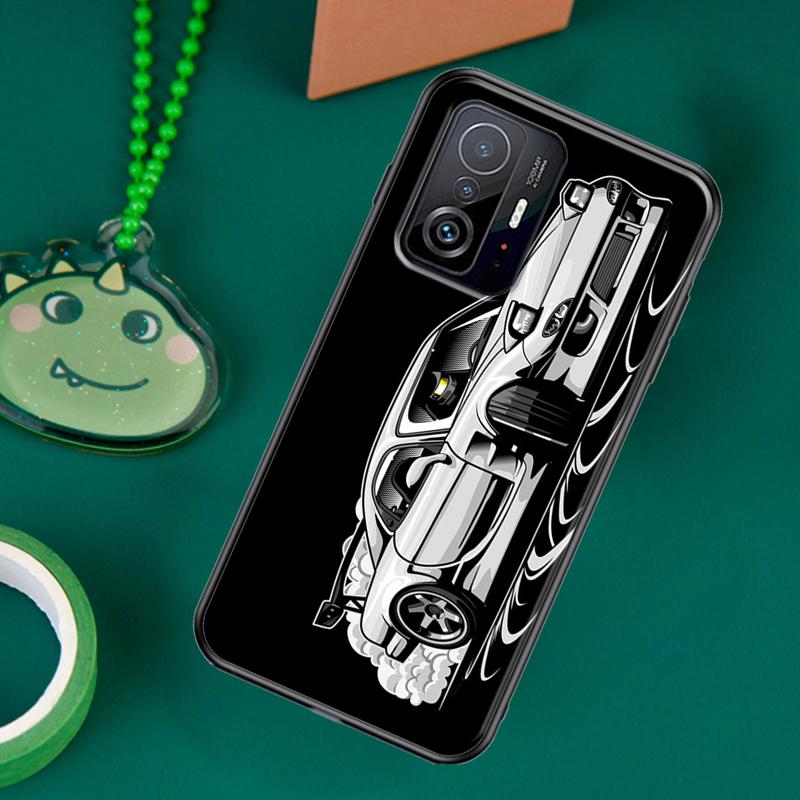 JDM Car RX7 MX5 Case For POCO F5 X5 X3 Pro X4 F4 GT F3 M5s C40 Cover For Xiaomi 13 12 Lite 11T 12T Pro 12X